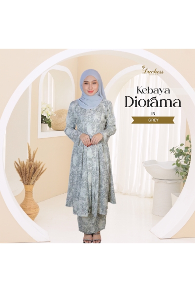 KEBAYA DIORAMA - GREY